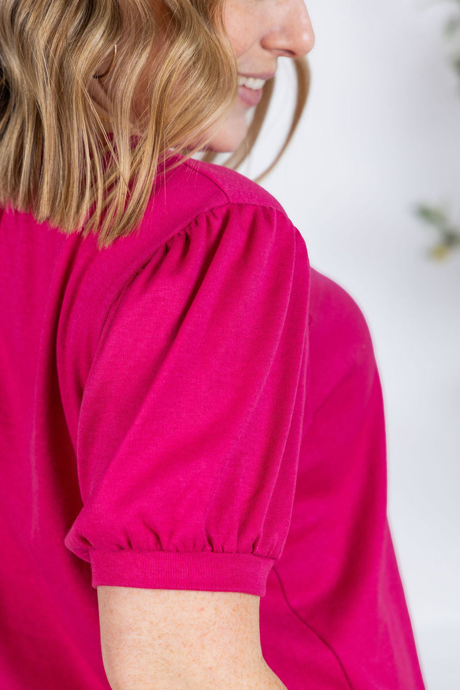 WAREHOUSE Katie Cozy Top - Magenta