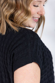 WAREHOUSE Kelly Knitted Top - Black