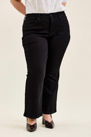 Petite Length Tummy Control Bootcut- Jet Black