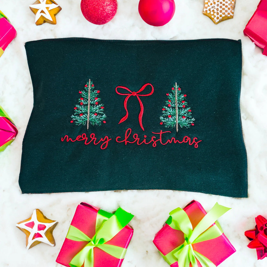 *PREORDER* Merry Christmas Trees & Bow