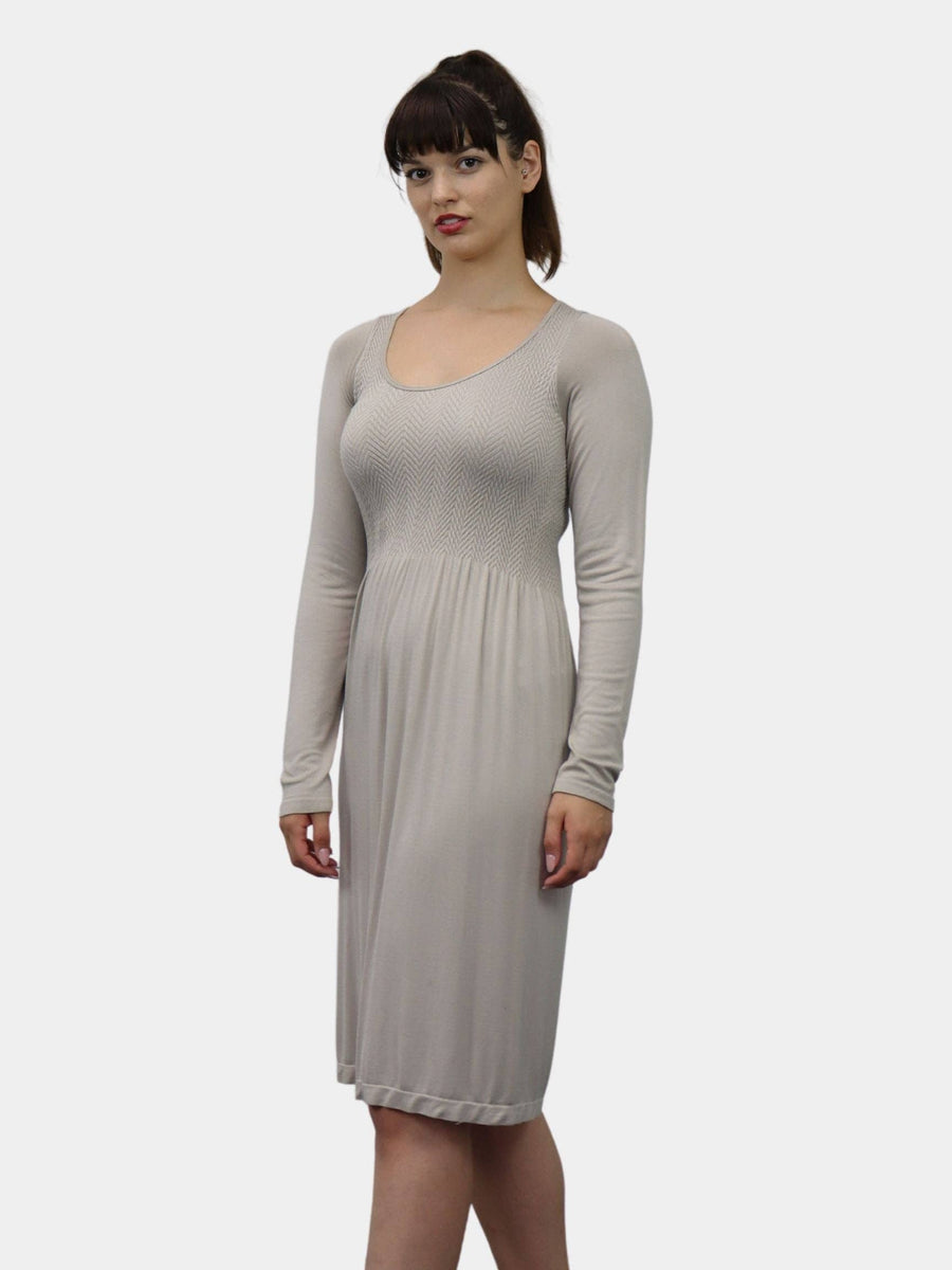 Knee Length Long Sleeve Dress
