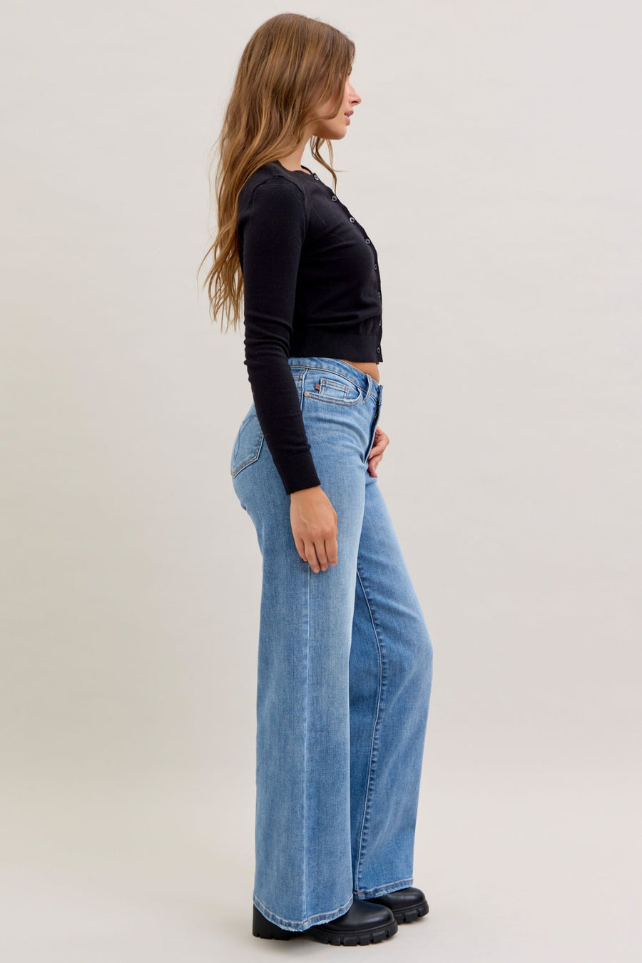 Midrise Retro Wide Leg
