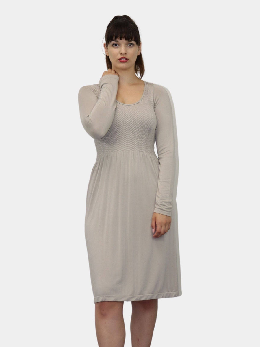 Knee Length Long Sleeve Dress