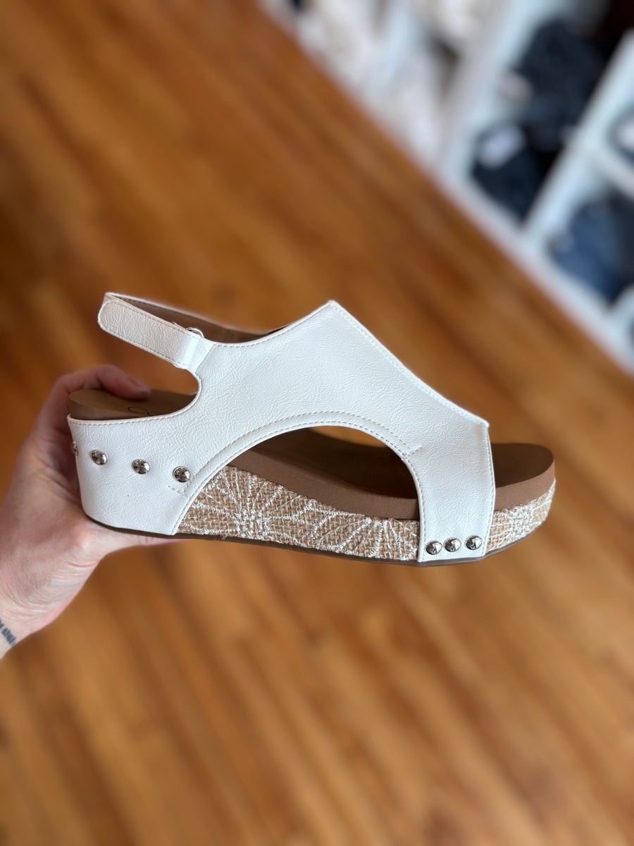 Volta Wedge- White Combo