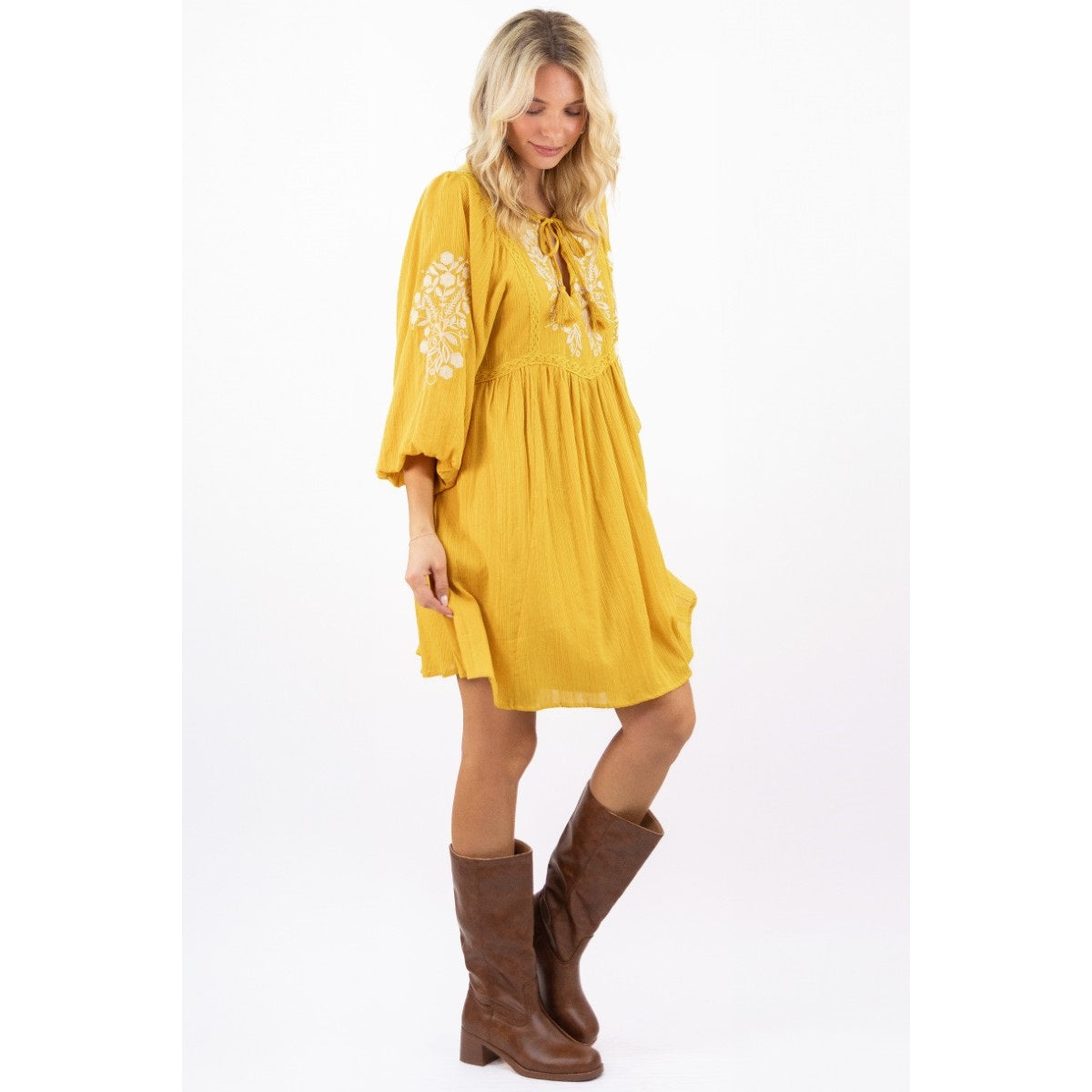 Bohemian Embroidered Dress