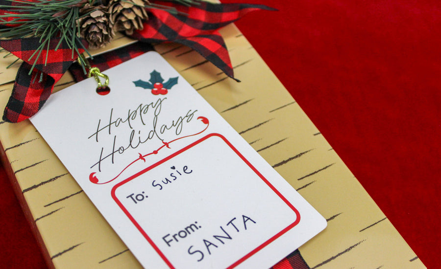 Holiday Birch Present Box Cookies