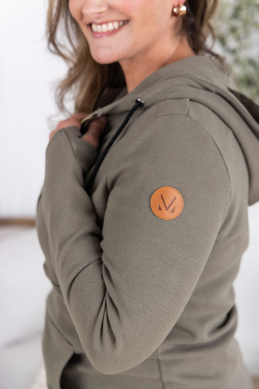 WAREHOUSE Classic Halfzip Hoodie - Olive