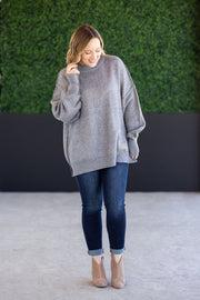 WAREHOUSE Aurora Cozy Sweater - Grey