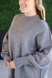 WAREHOUSE Aurora Cozy Sweater - Grey