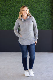 WAREHOUSE Mia Scuba Halfzip - Grey