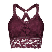 Juliette Lace Bralette- Eggplant