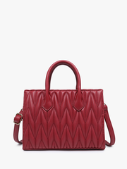 Arbor Herringbone Satchel w/ Dual Handles