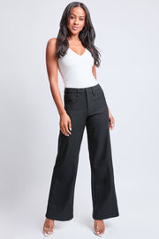 Hyperstretch High Rise Wide Leg- Black