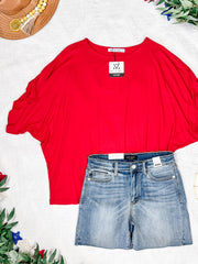WAREHOUSE Darcy Dolman Top - Red