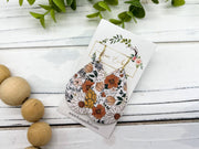Daisy Floral Teardrop- Silver Wires