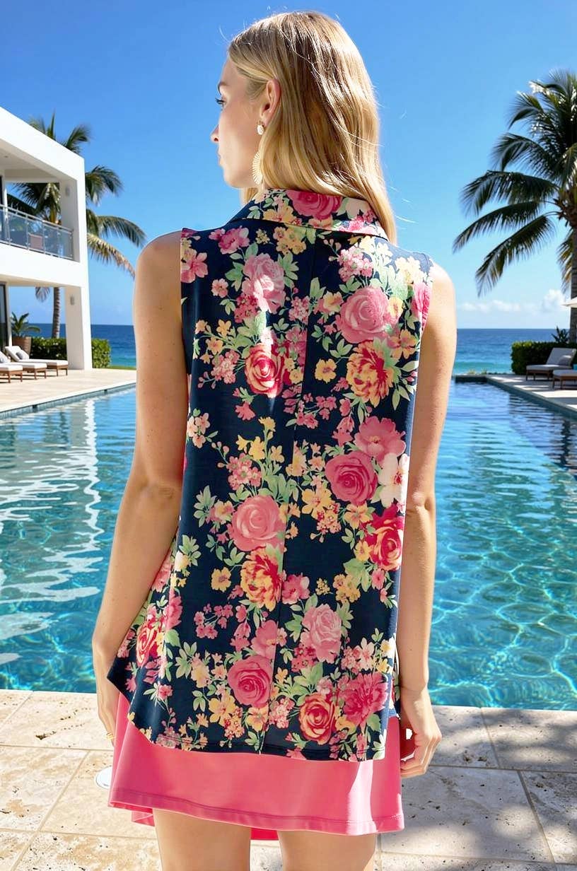 Seaspray- Navy Floral