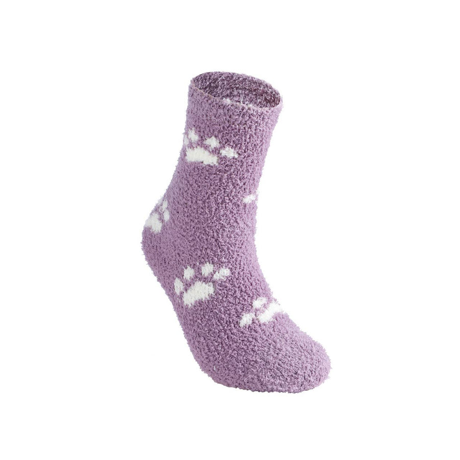 Lavender Fuzzy Socks - 3 Pair Set
