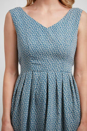 Ditsy Floral Dress- Blue