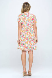 Floral Button Up Dress- Garden Party