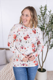 WAREHOUSE Blair Long Sleeve Top - Pink Bloom