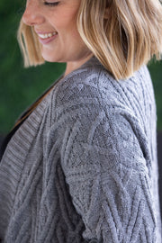WAREHOUSE Brooks Button Sweater Cardigan - Grey