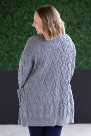 WAREHOUSE Brooks Button Sweater Cardigan - Grey