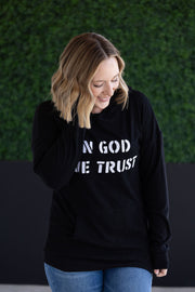 WAREHOUSE Corrine Embroidered Hoodie - In God We Trust