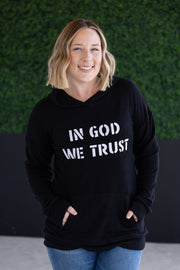 WAREHOUSE Corrine Embroidered Hoodie - In God We Trust