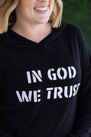 WAREHOUSE Corrine Embroidered Hoodie - In God We Trust