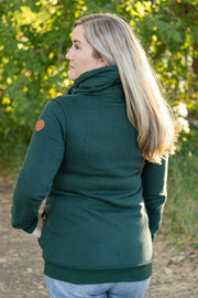 WAREHOUSE Quinn ZipUp Cowl - Evergreen