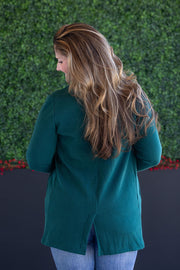 WAREHOUSE Scarlett Sweater Jacket - Hunter Green