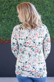 WAREHOUSE Blair Long Sleeve Top - Winter Berry