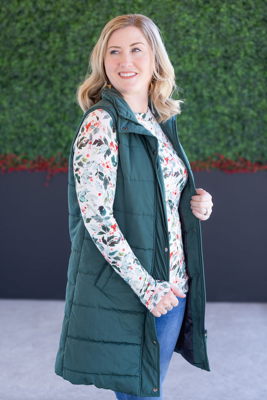 WAREHOUSE Blair Long Sleeve Top - Winter Berry