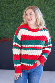 WAREHOUSE Christmas Stripes Sweater