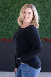 WAREHOUSE Bridget Back Bow Sweater - Black