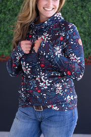 WAREHOUSE Soft Funnel Neck - Christmas Berry