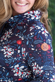 WAREHOUSE Soft Funnel Neck - Christmas Berry