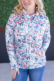 WAREHOUSE Soft Funnel Neck - Winter Berry