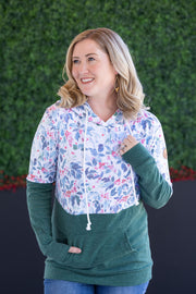 WAREHOUSE Hailey Pullover Hoodie - Winter Berry and Evergreen