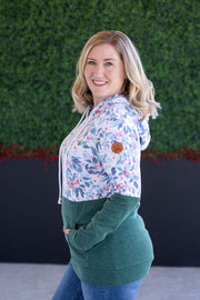 WAREHOUSE Hailey Pullover Hoodie - Winter Berry and Evergreen