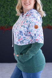 WAREHOUSE Hailey Pullover Hoodie - Winter Berry and Evergreen