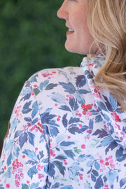 WAREHOUSE Hailey Pullover Hoodie - Winter Berry and Evergreen