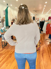 Button Front Cardigan- Light Mocha