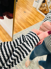 Striped Sweater- Black & White FINAL SALE