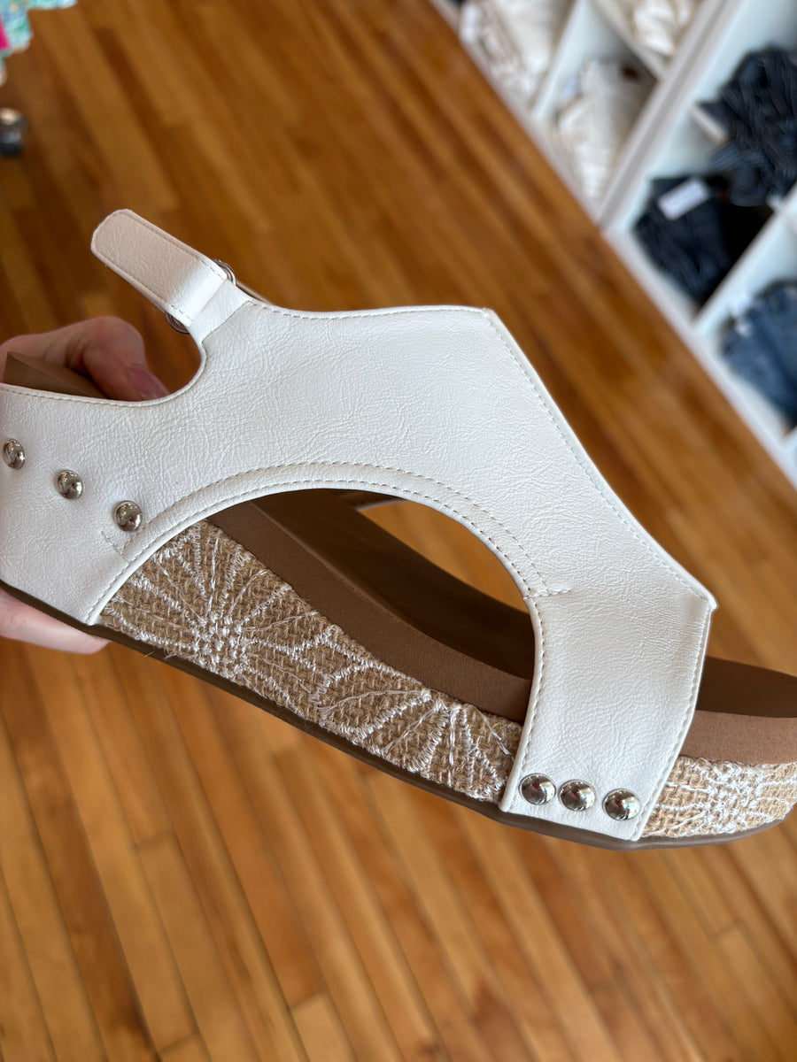 Volta Wedge- White Combo