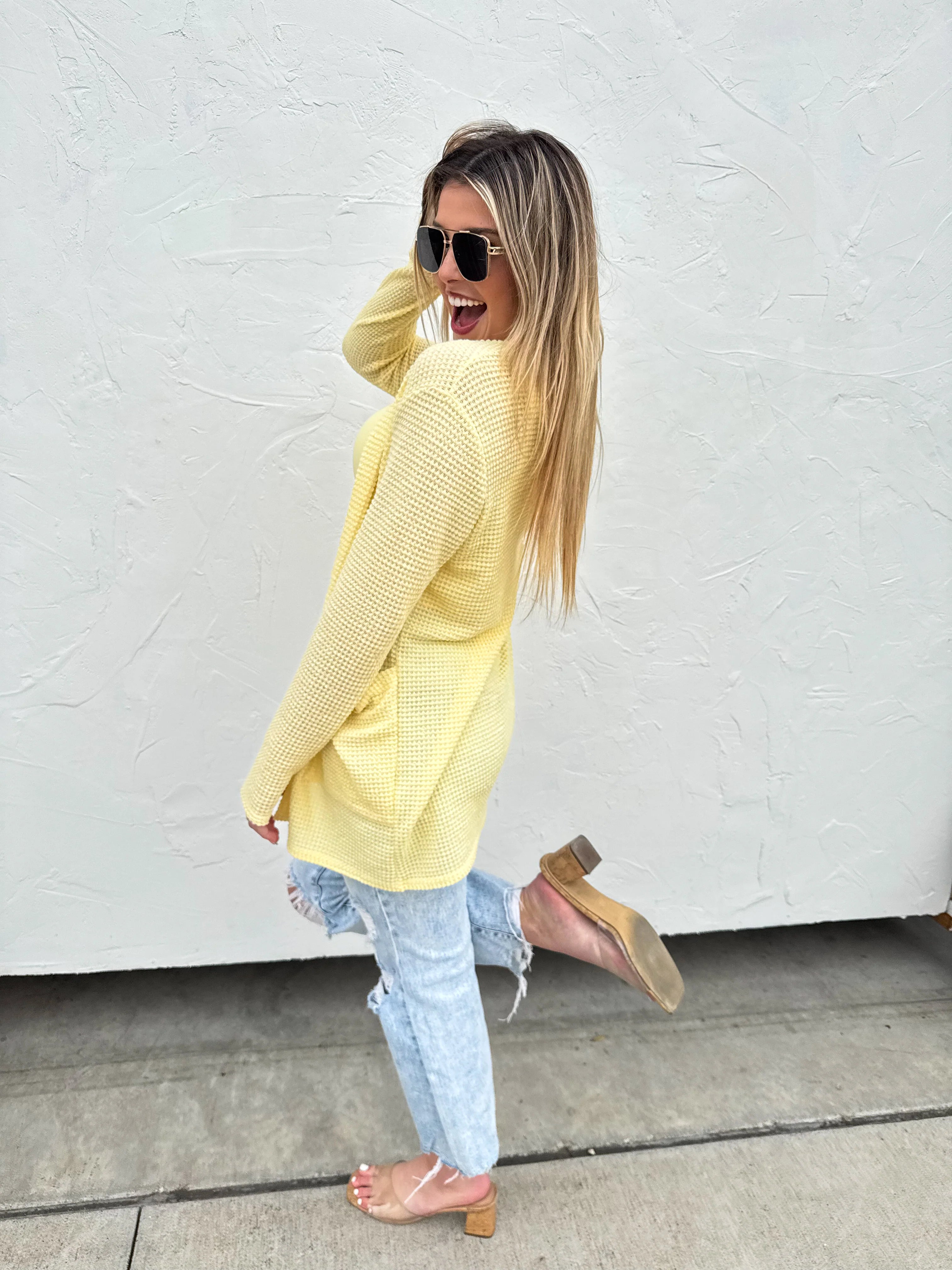 Lola Cardigan- Yellow