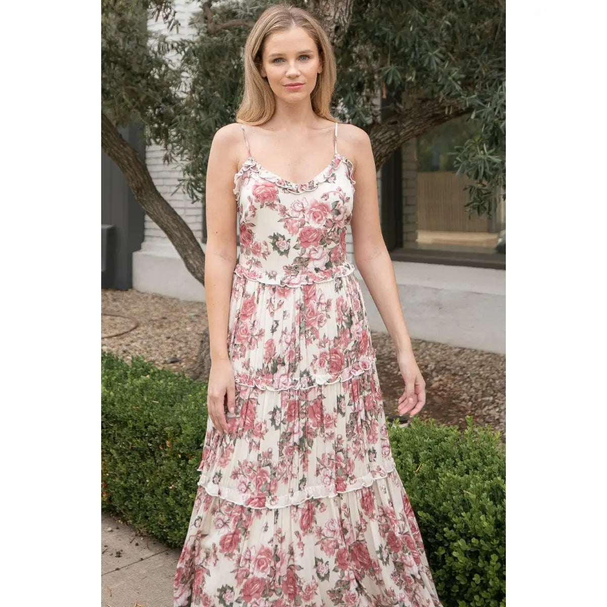 Ivory Floral Maxi