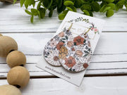 Daisy Floral Teardrop- Silver Wires