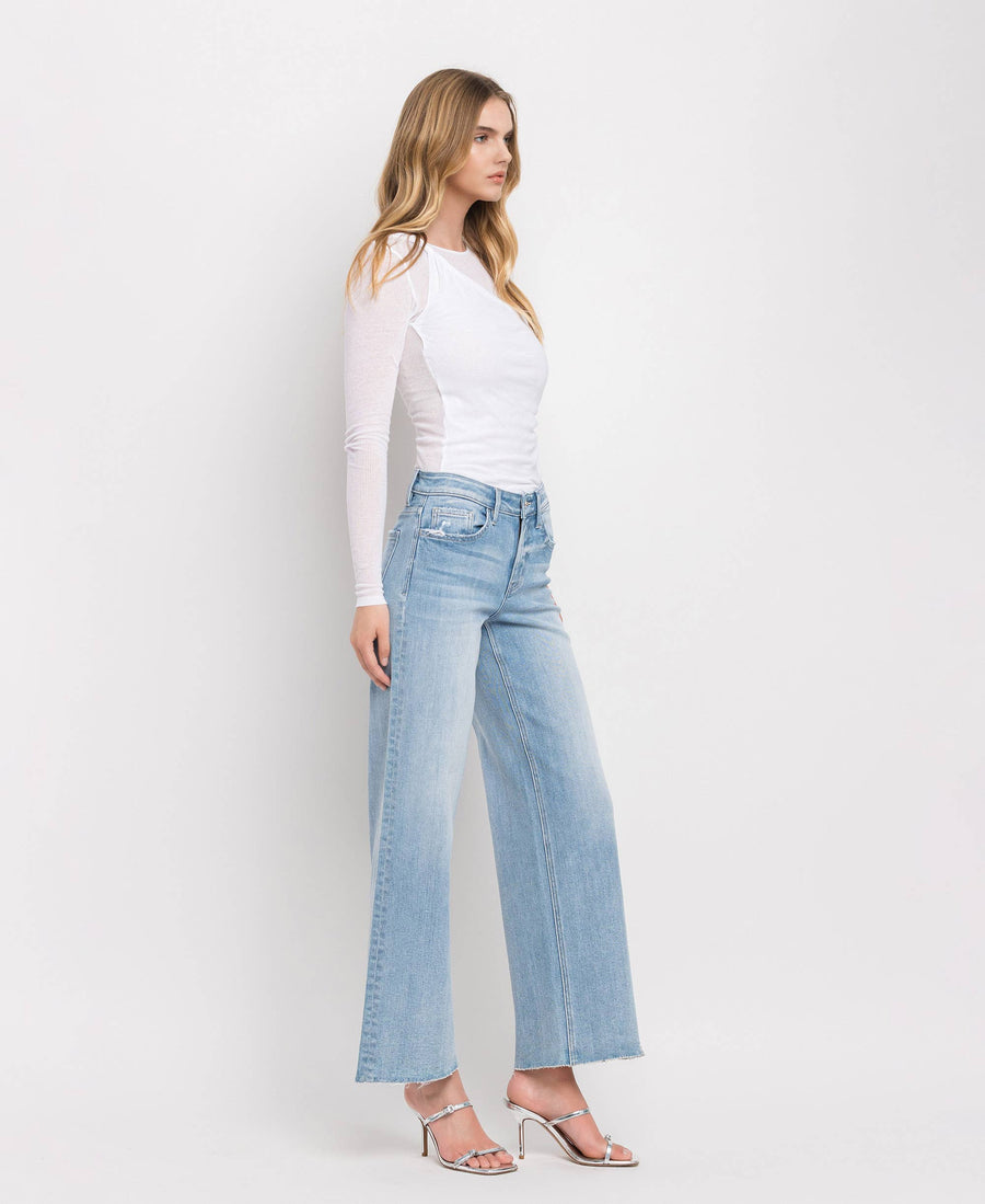 Olivia- Wide Leg High Rise Summer Wash