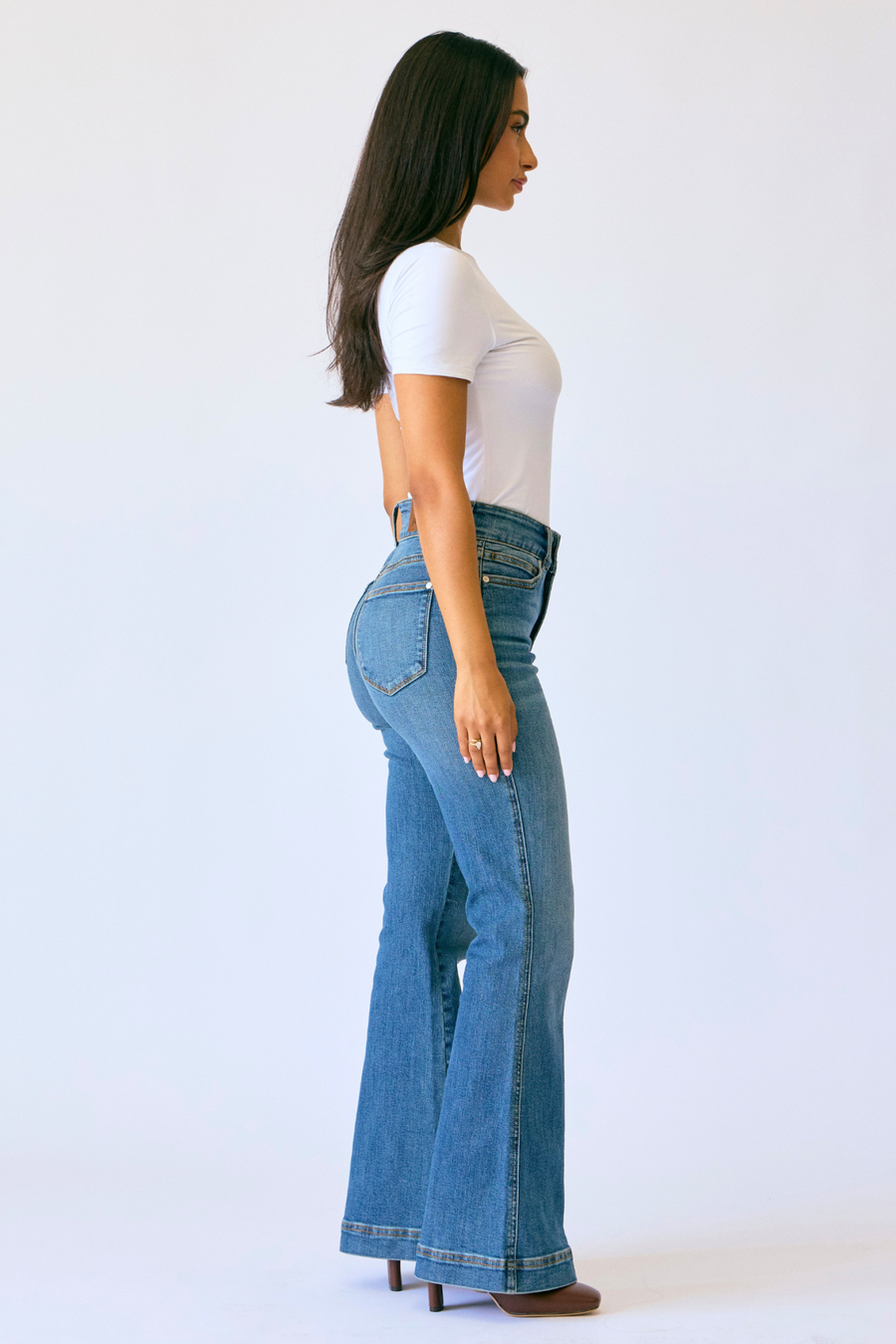 Petite Length Flare Tummy Control
